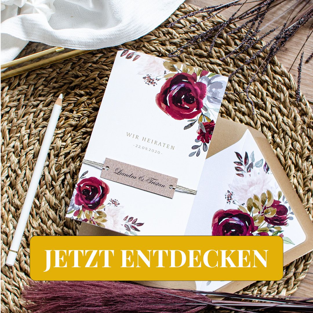 Moderne Hochzeitssprüche für Eure Einladungen zur Hochzeit | Carinokarten